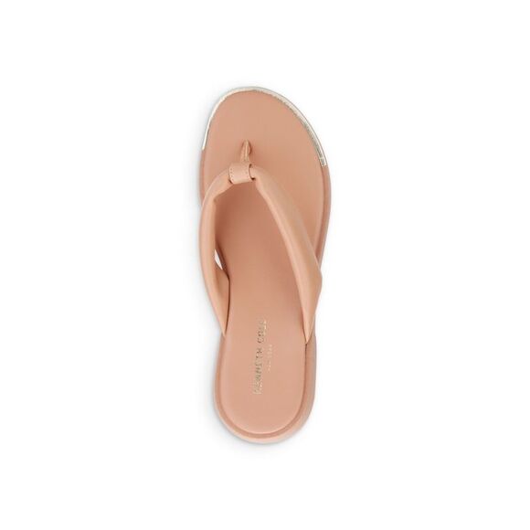 KENNETH COLE NEW YORK Womens Orange 1/2" Platform Athens Flip Flop Sandal 7 - Picture 3 of 4